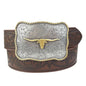 Western Long Horn Buckle Belt