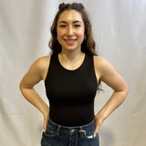 Keyhole Backless Tank Bodysuit