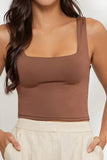 Cropped Square Neck Tank