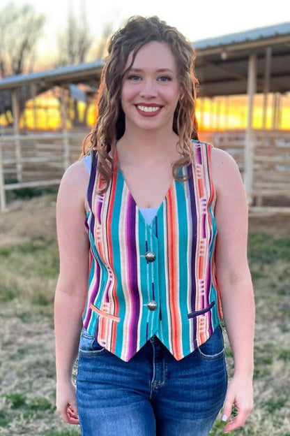 Serape Vest