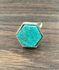 Hexa Turquoise Adjustable Ring