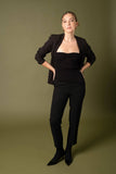 Stretch Waist Straight Fit Dress Pants