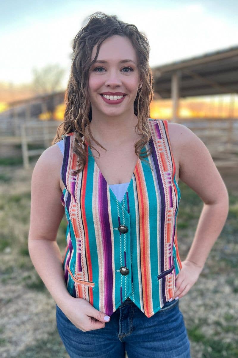 Serape Vest