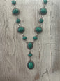 Large Circle & Oval Lariat Necklace