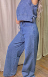 Stripe Denim Bottoms