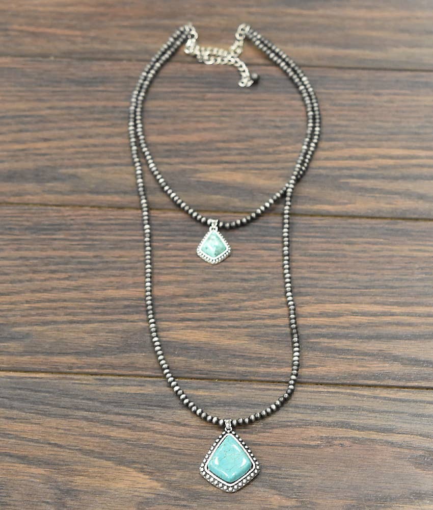 Bead Turquoise Necklace