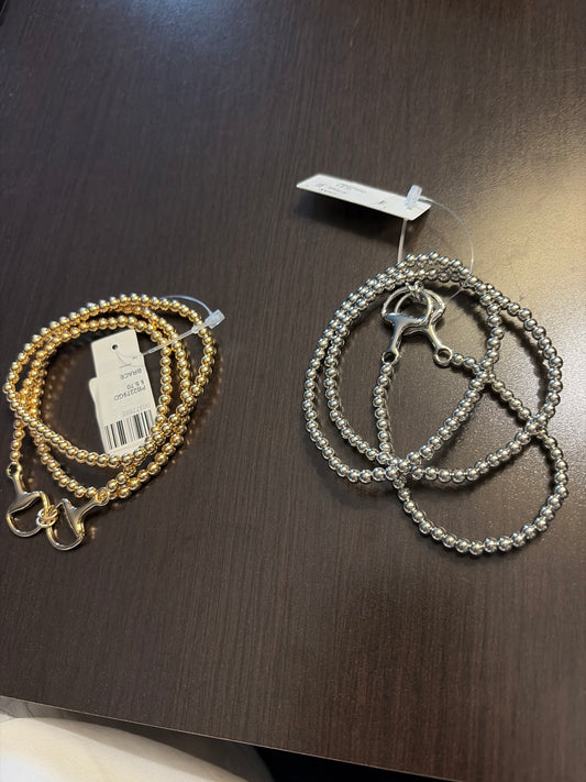 3 Strand Horsebit Necklace