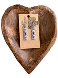 Western Style Seed Bead Bar Drop Dangle Earrings