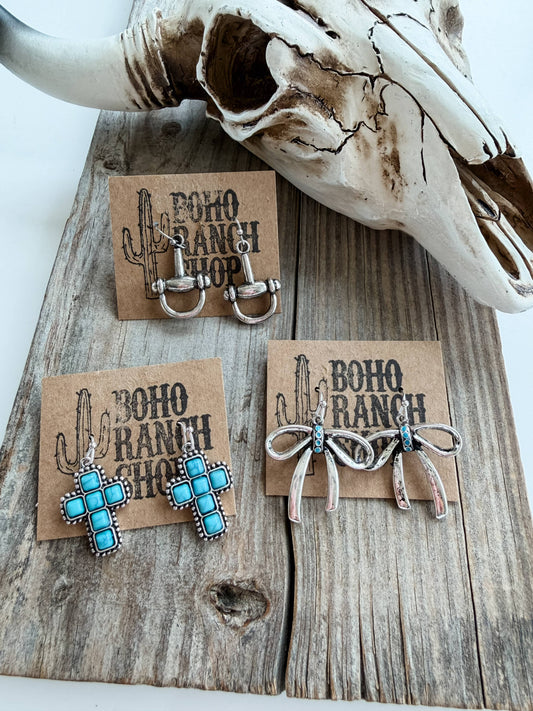 Western Dainty Dangle Earrings