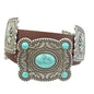 Western Concho Belt in Genuine Cowhide Leather
