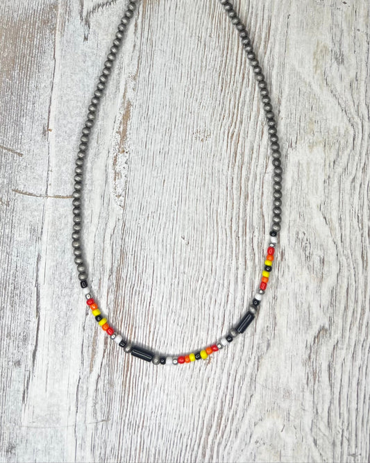 Western Boho Navajo Bead Choker Necklace