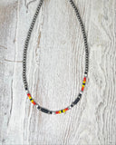 Western Boho Navajo Bead Choker Necklace