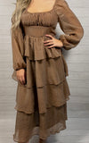 Ruffle Long Sleeve Dress