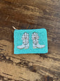 Boots Beaded Coin Purse