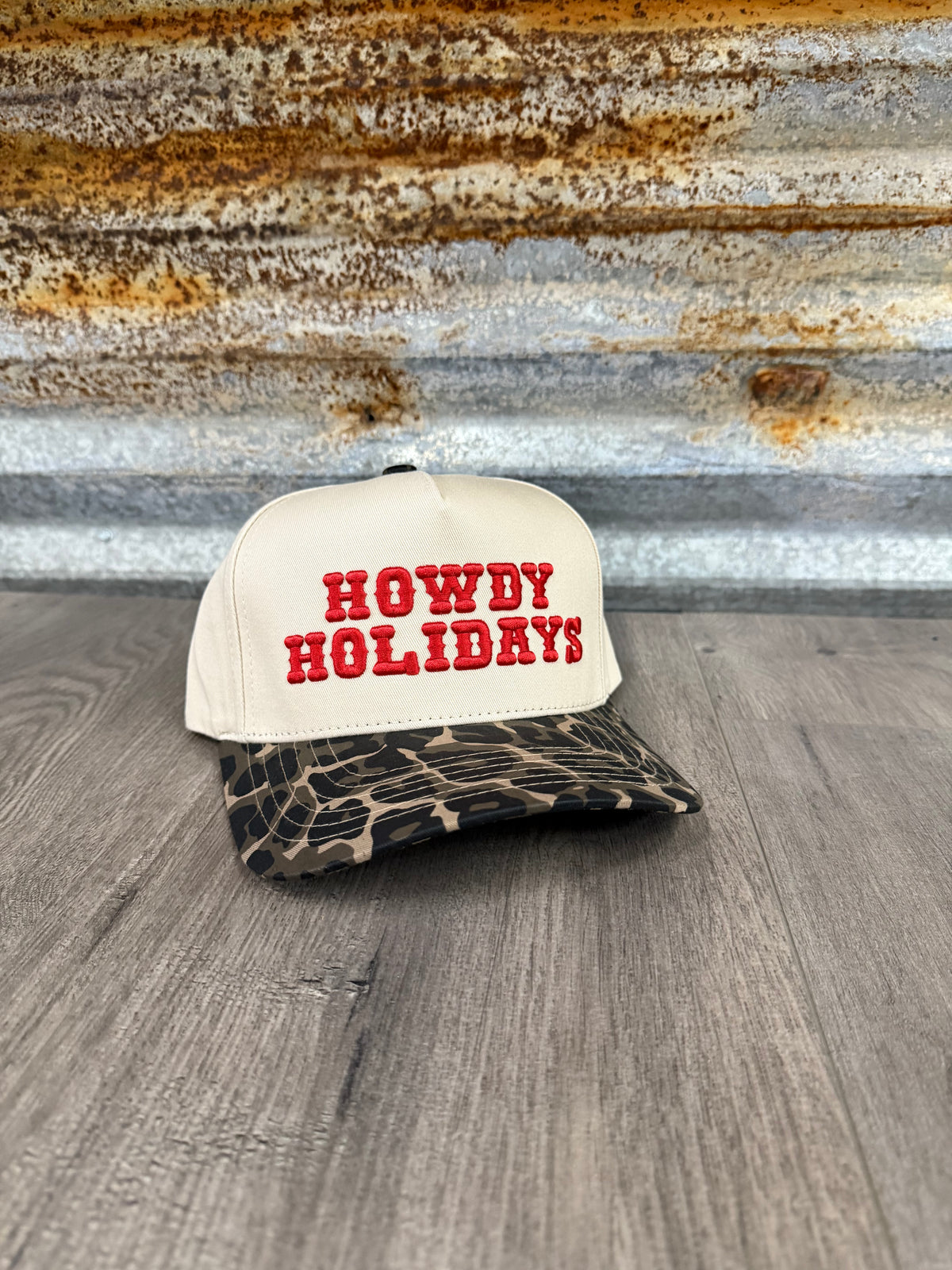 Howdy Holidays Leopard Trucker Hat