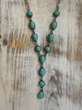 Oval & Circle Lariat Necklaces