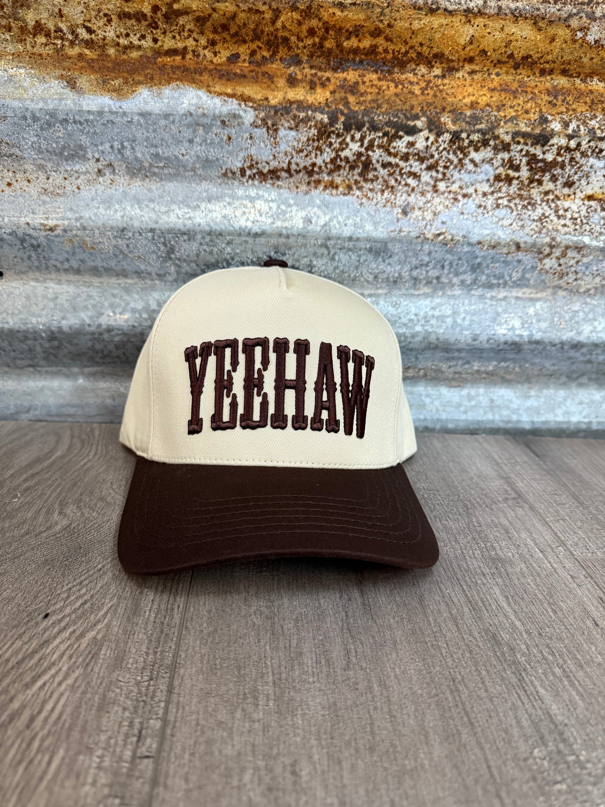 YEEHAW Two-Tone Embroidered Trucker Hat