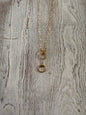 Gold Dangle Horsebit Necklace