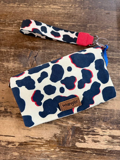 Wrangler Cow Print  Wallet/Wristlet