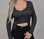 Twofer Ribbed Sweater