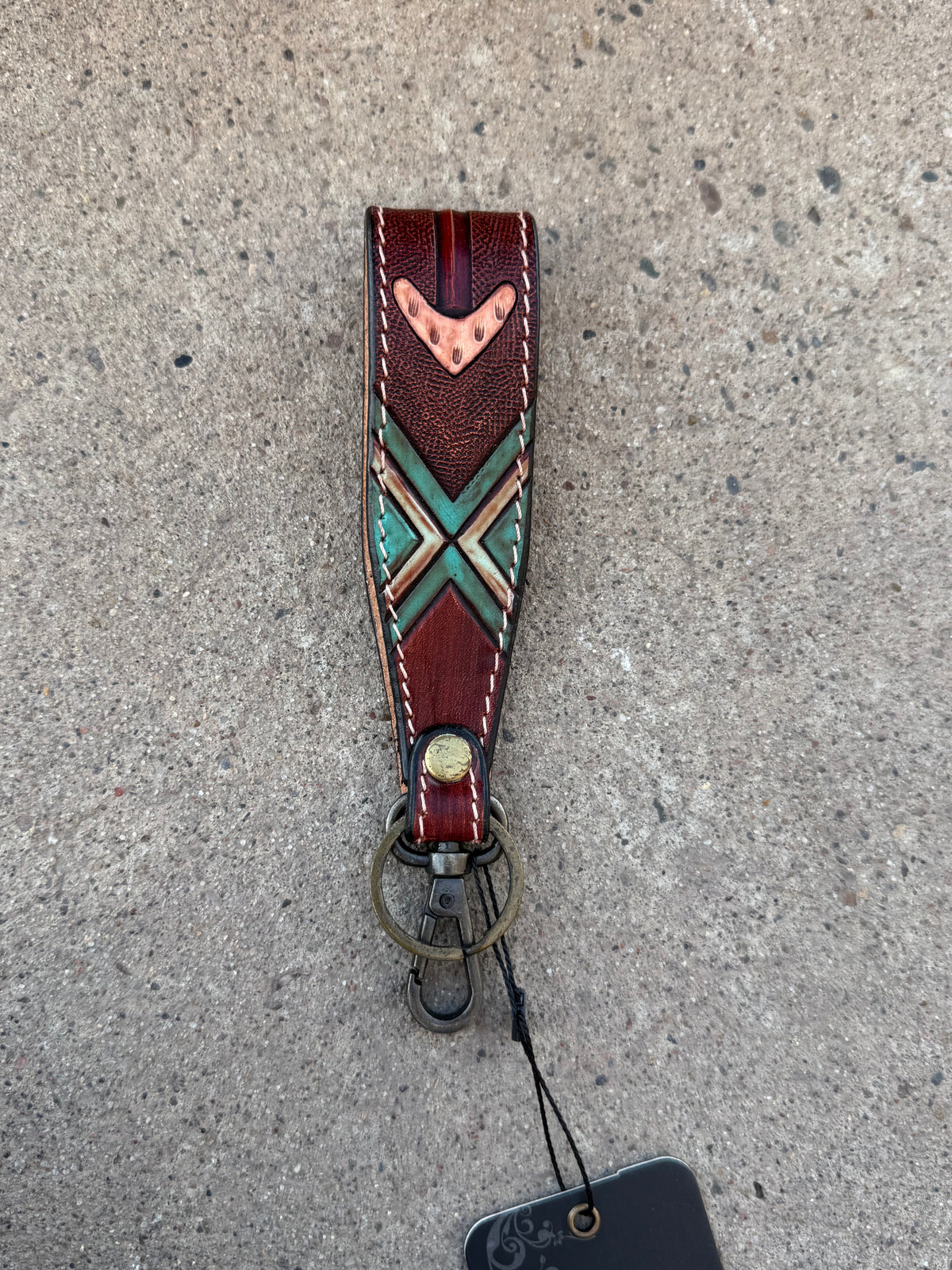 Leather Tooled Keychains
