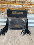 MW Fringe Clear Crossbody with Pouch