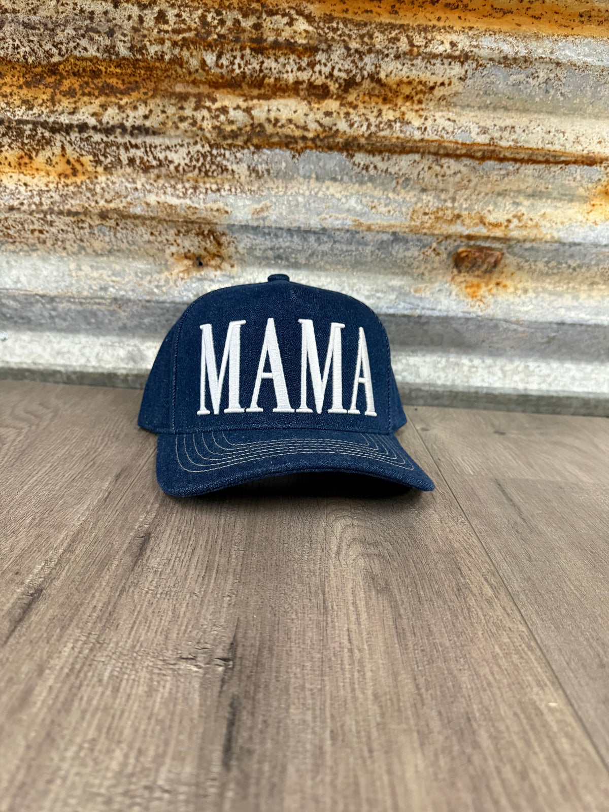 MAMA Denim Trucker Hat