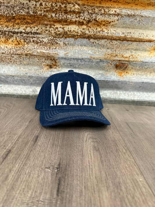 MAMA Denim Trucker Hat