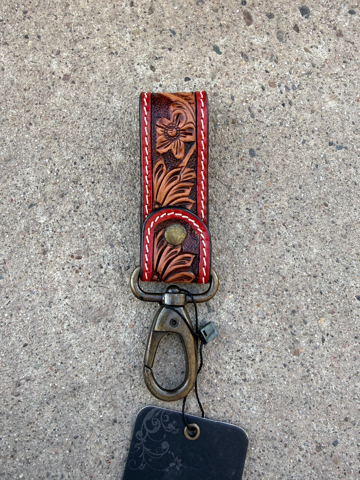 Leather Tooled Keychains