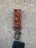 Leather Tooled Keychains