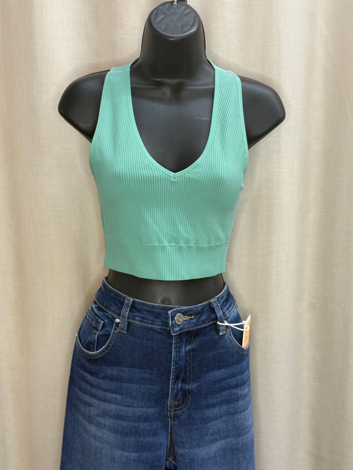 Bobbie banded bottom crop