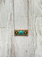 Western Tooled Leather Bar Necklace