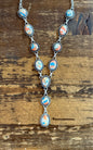 Bohemian Y Shaped Necklace with Stones
