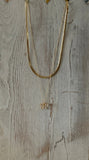 Double Gold Necklace w/ Pendant