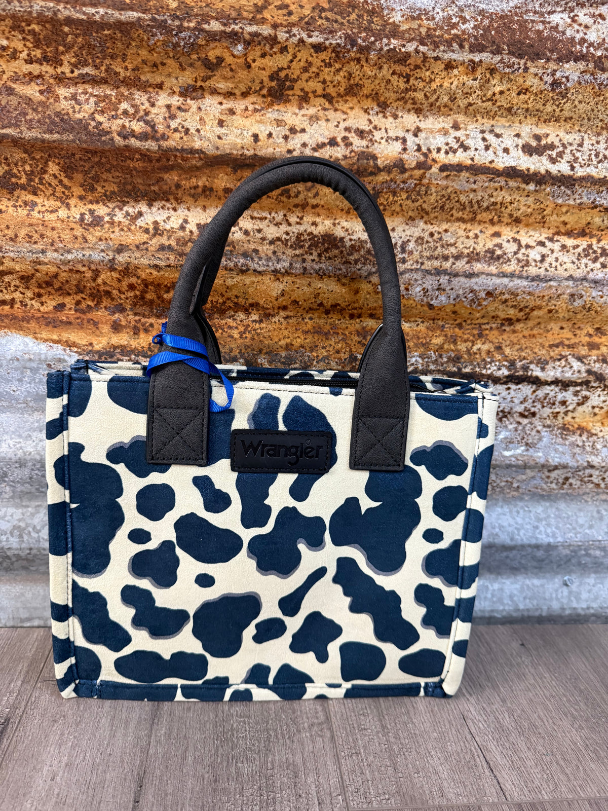 Wrangler Cow Print Concealed Carry Tote/Crossbody