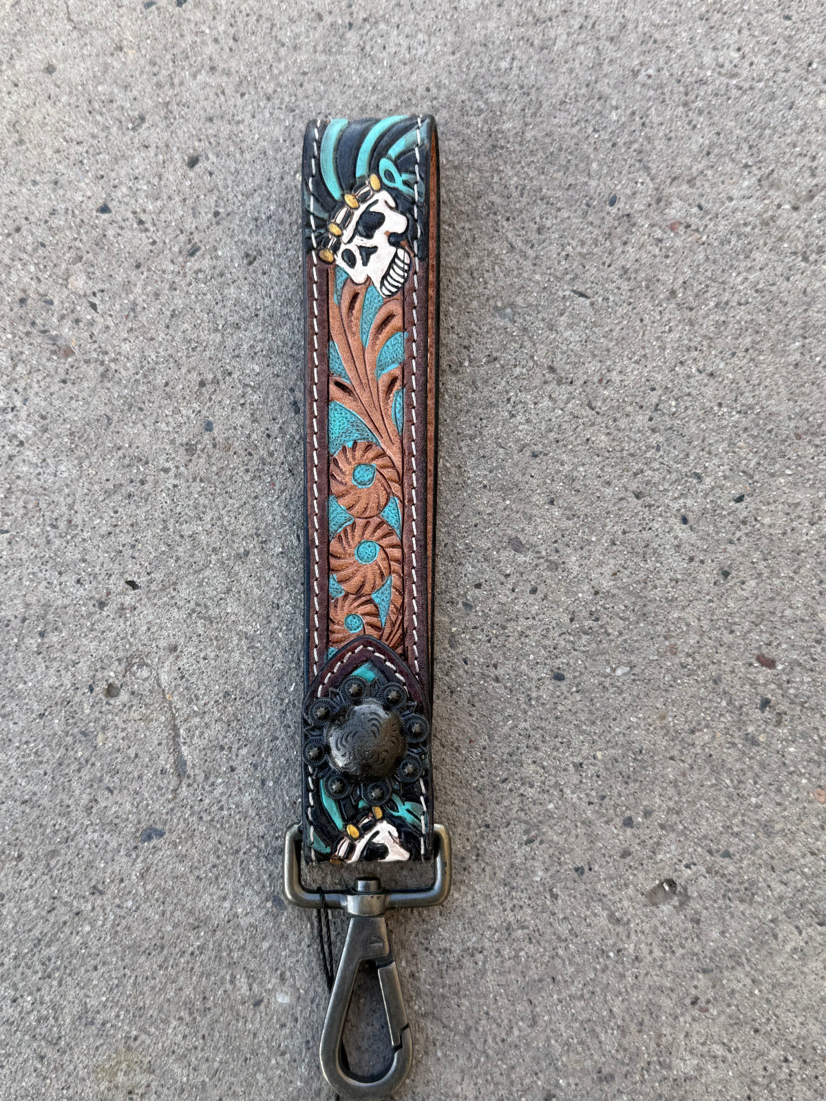 Leather Tooled Keychains