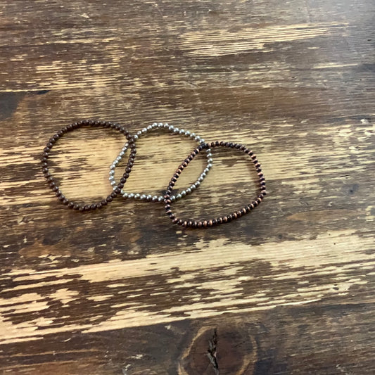 4mm Navajo Bead Bracelet