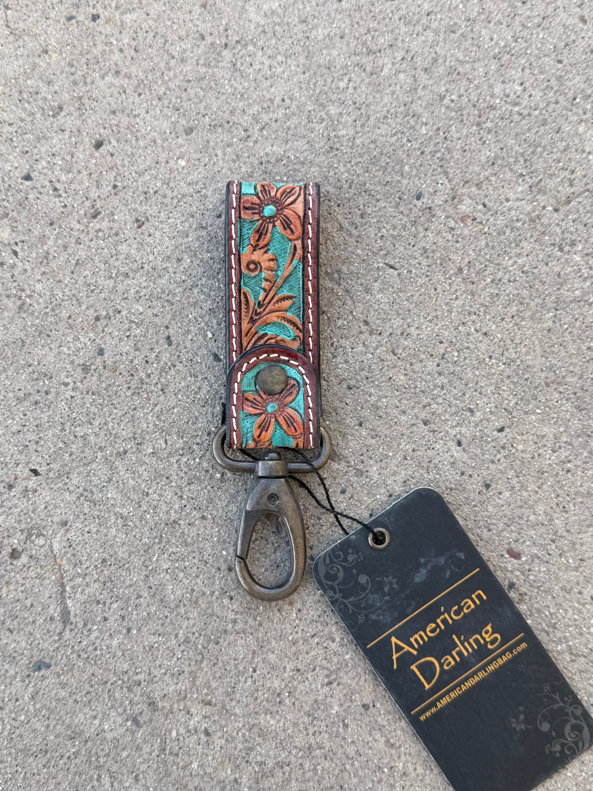 Leather Tooled Keychains