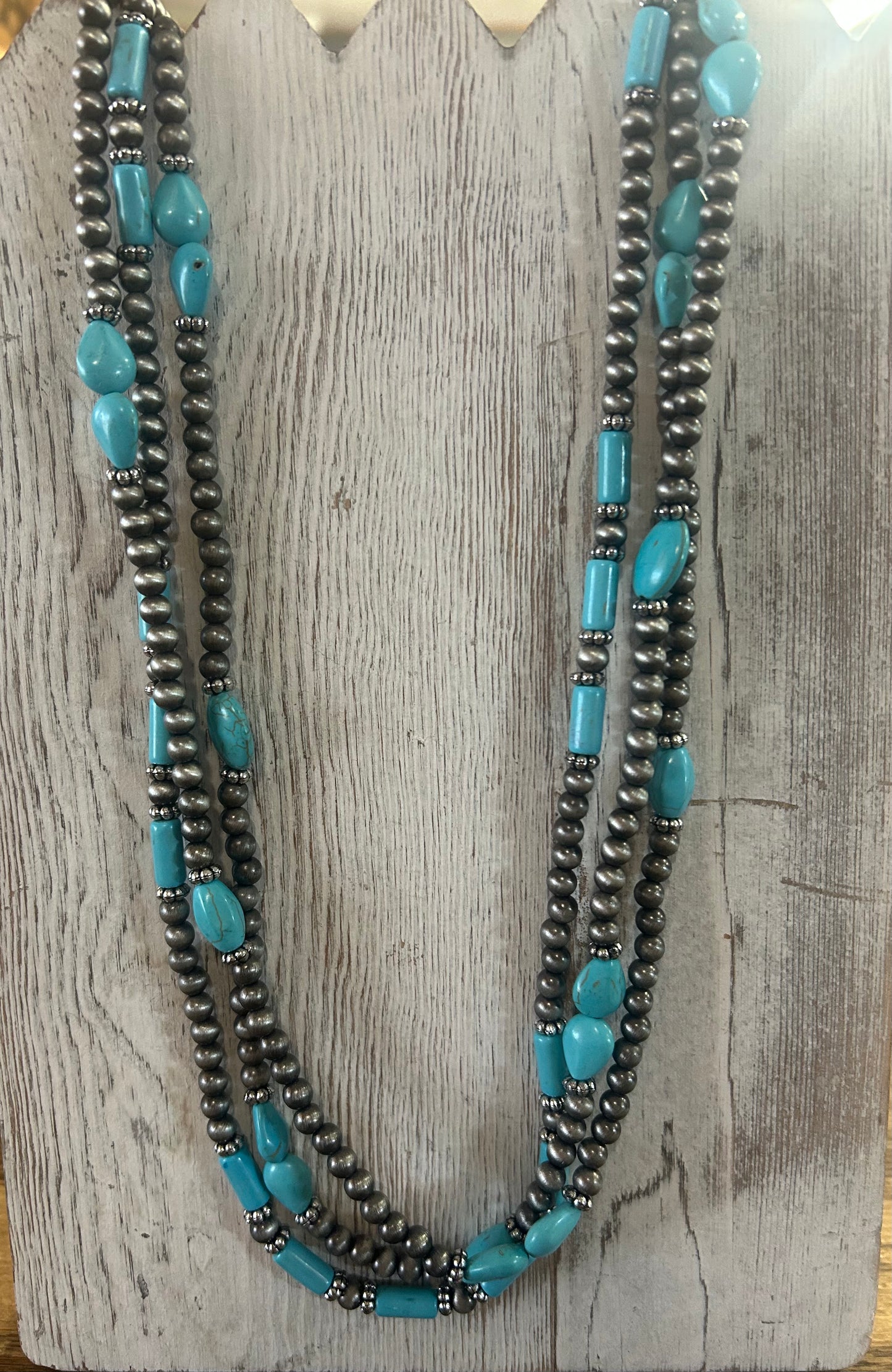 Rustic Couture Beaded Necklace