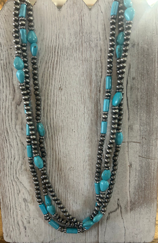Rustic Couture Beaded Necklace