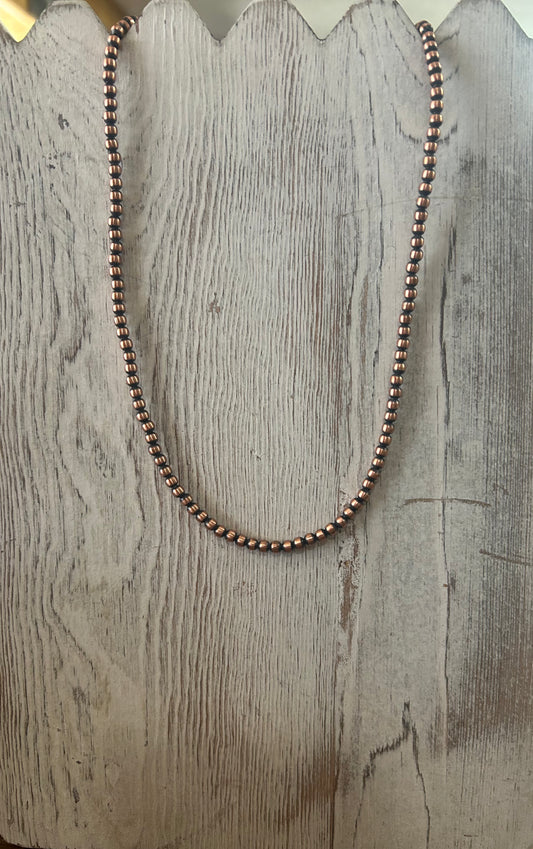 Copper Pearl Necklaces