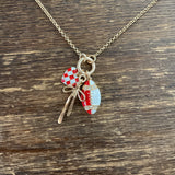 Football Charm Necklace