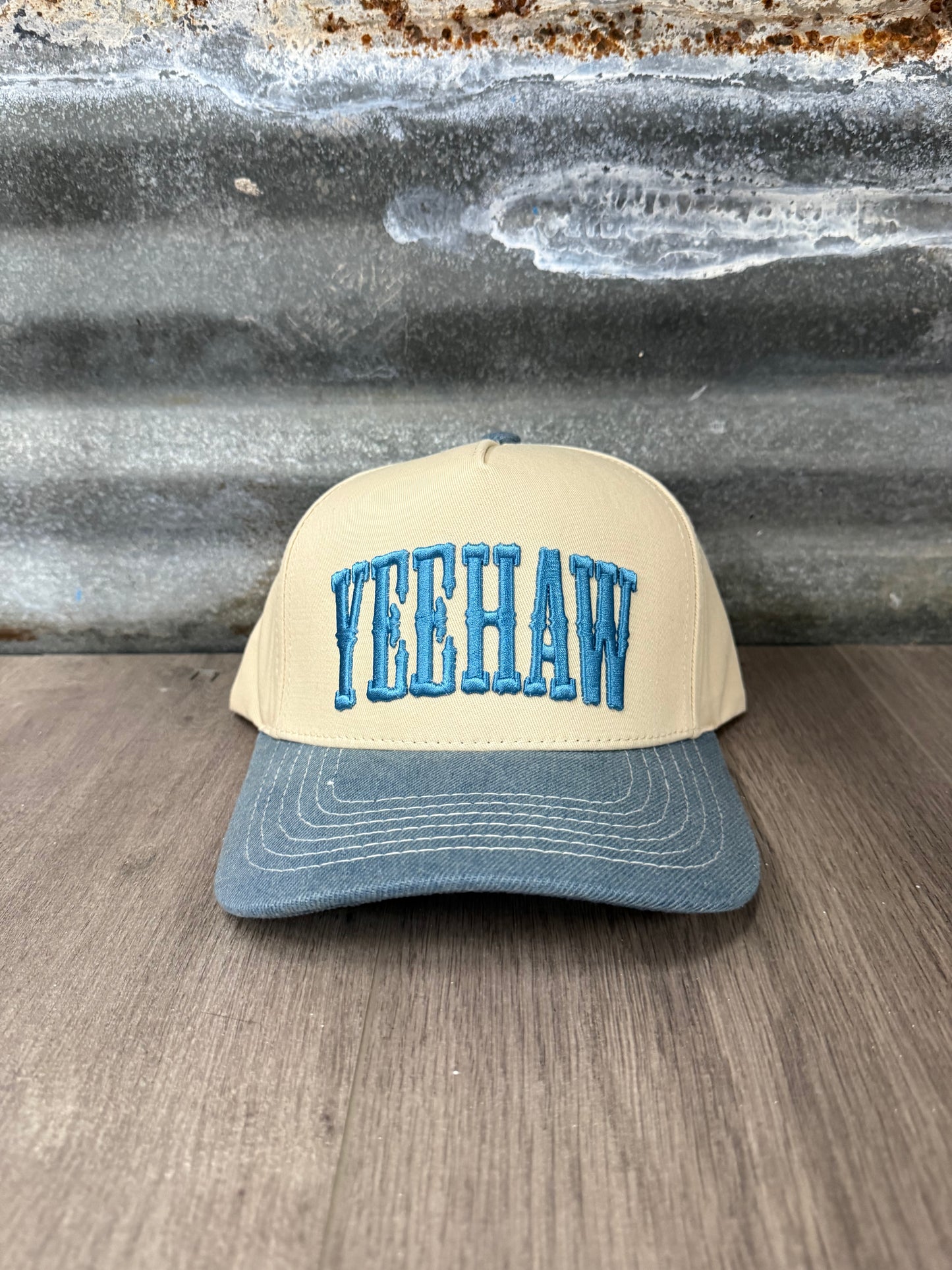 YEEHAW Two-Tone Embroidered Trucker Hat