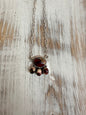 Dhalia Rose Half Cluster Necklace