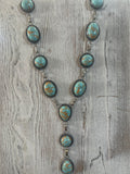 Bohemian Y Shaped Necklace with Stones