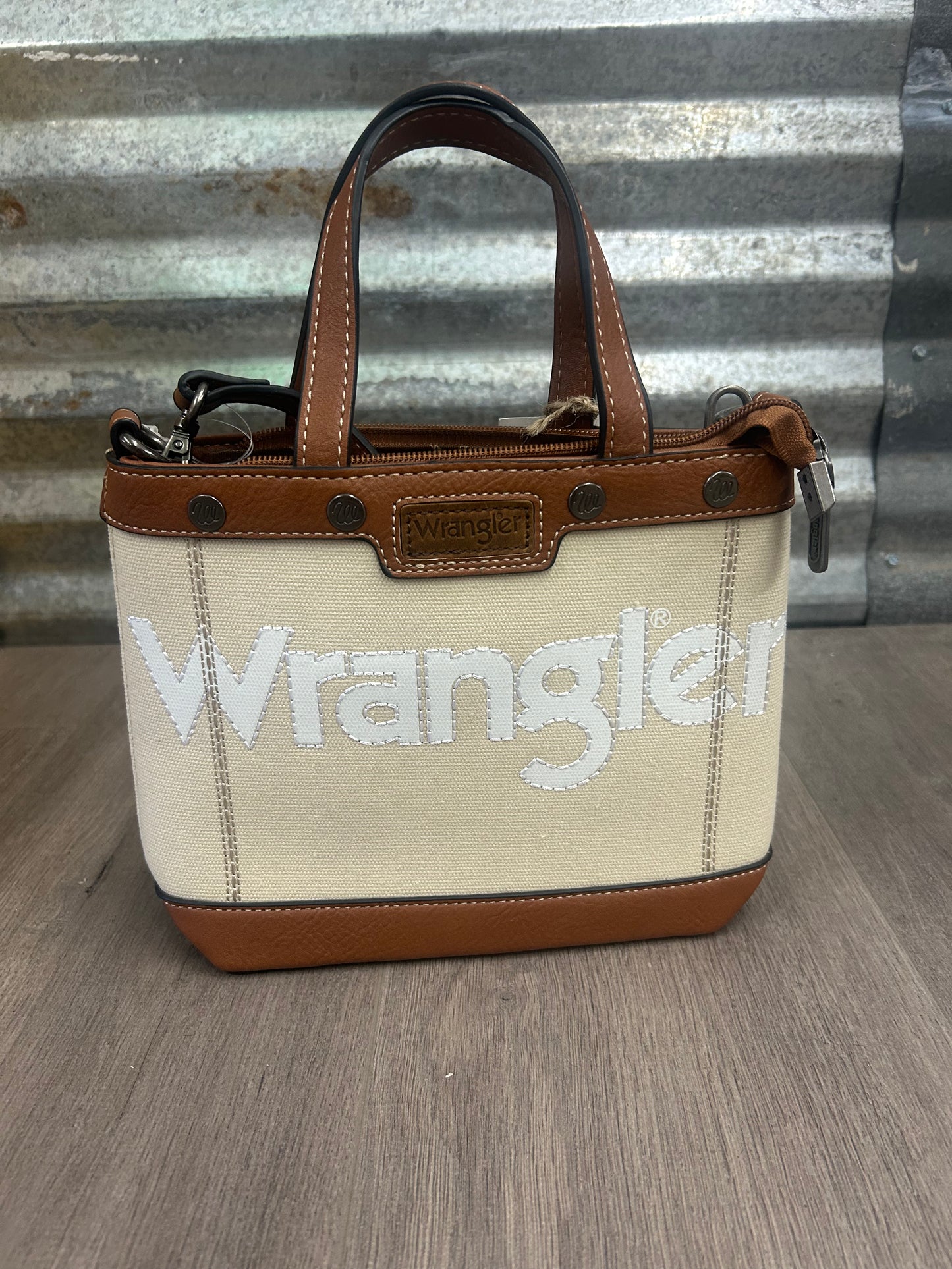 Wrangler Mini Canvas Tote/Shoulder Bag