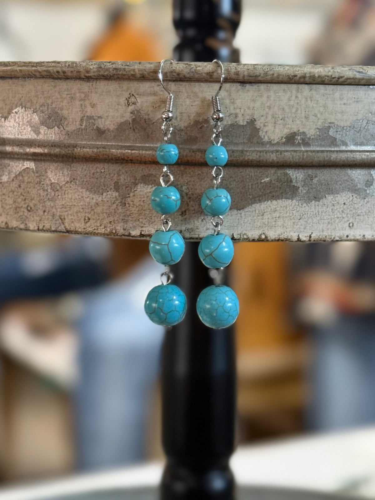 Turquoise Beaded Earrings