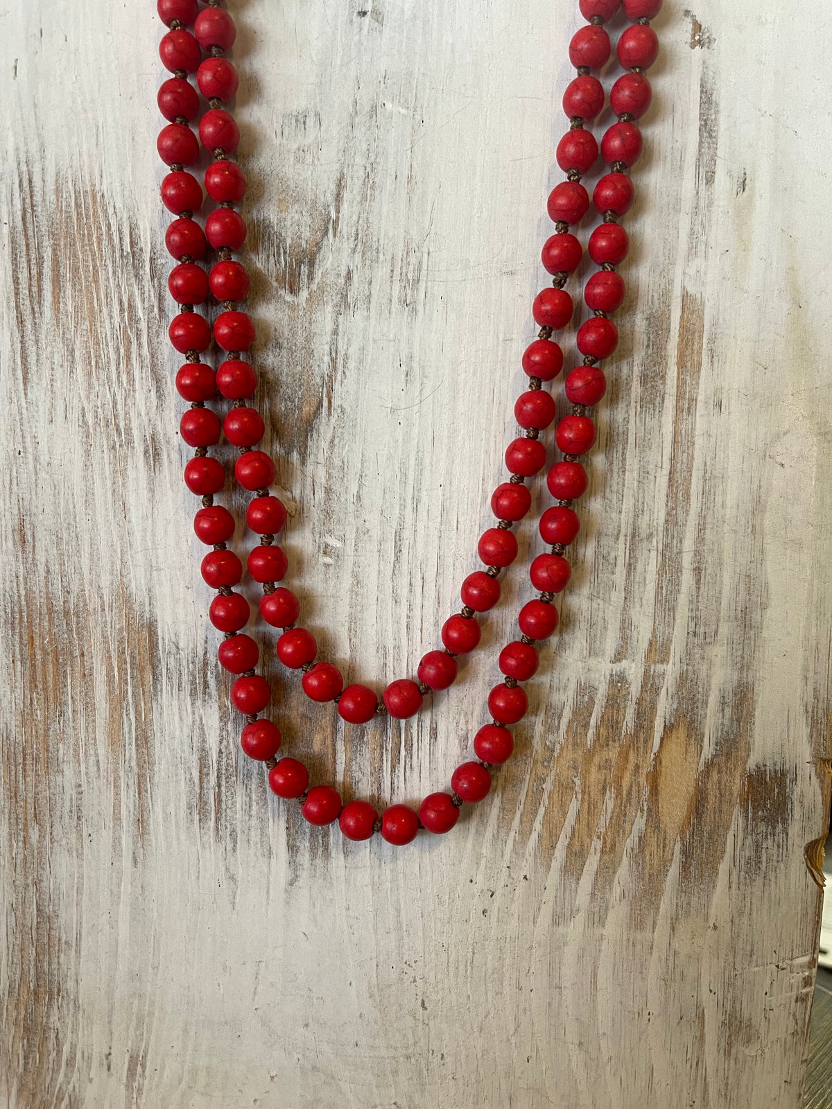 Smooth bead 60 inch necklace