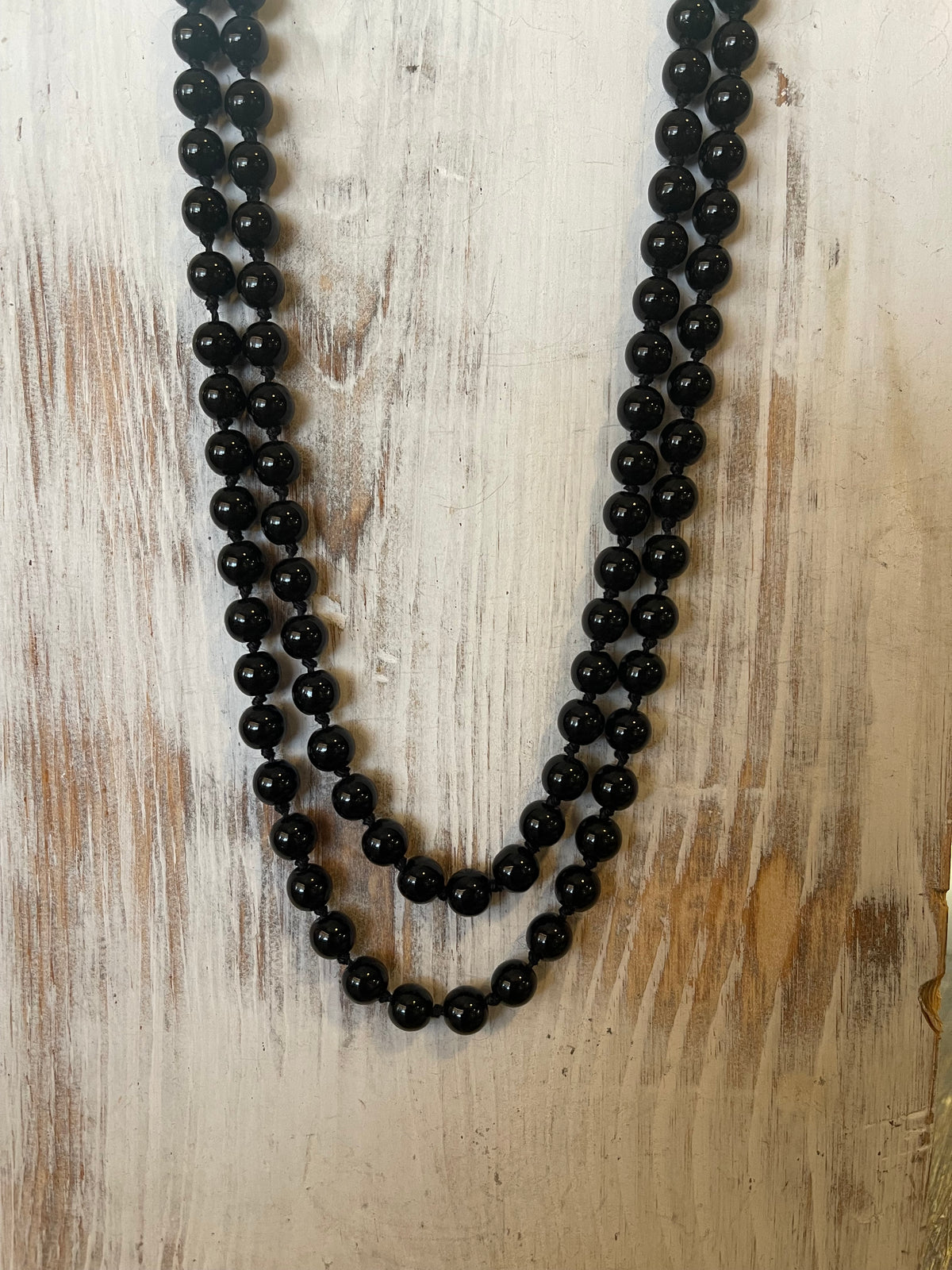 Smooth bead 60 inch necklace