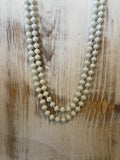 Crystal 60 inch bead necklace